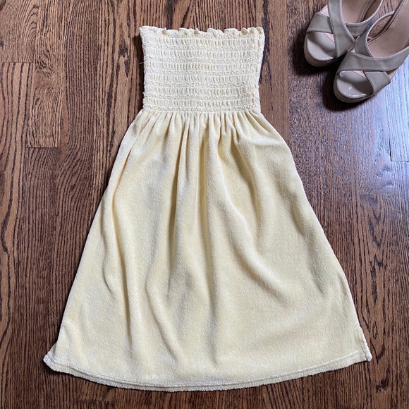 Juicy Couture Dresses & Skirts - Juicy Couture Strapless Terry Cloth Coverup Dress